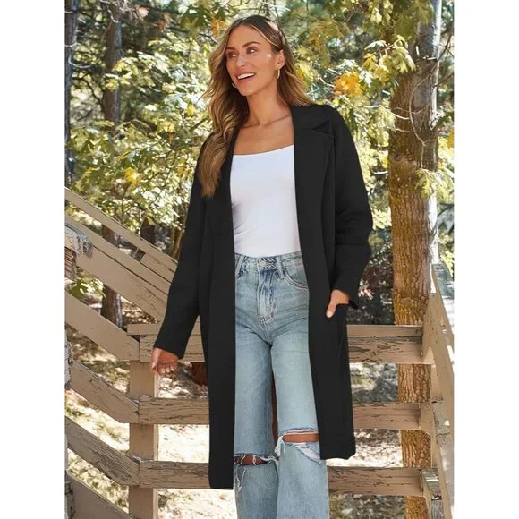 Women's Oversized Cozy Fall Long Cardigan Sweater Jacket for Winter Outfits